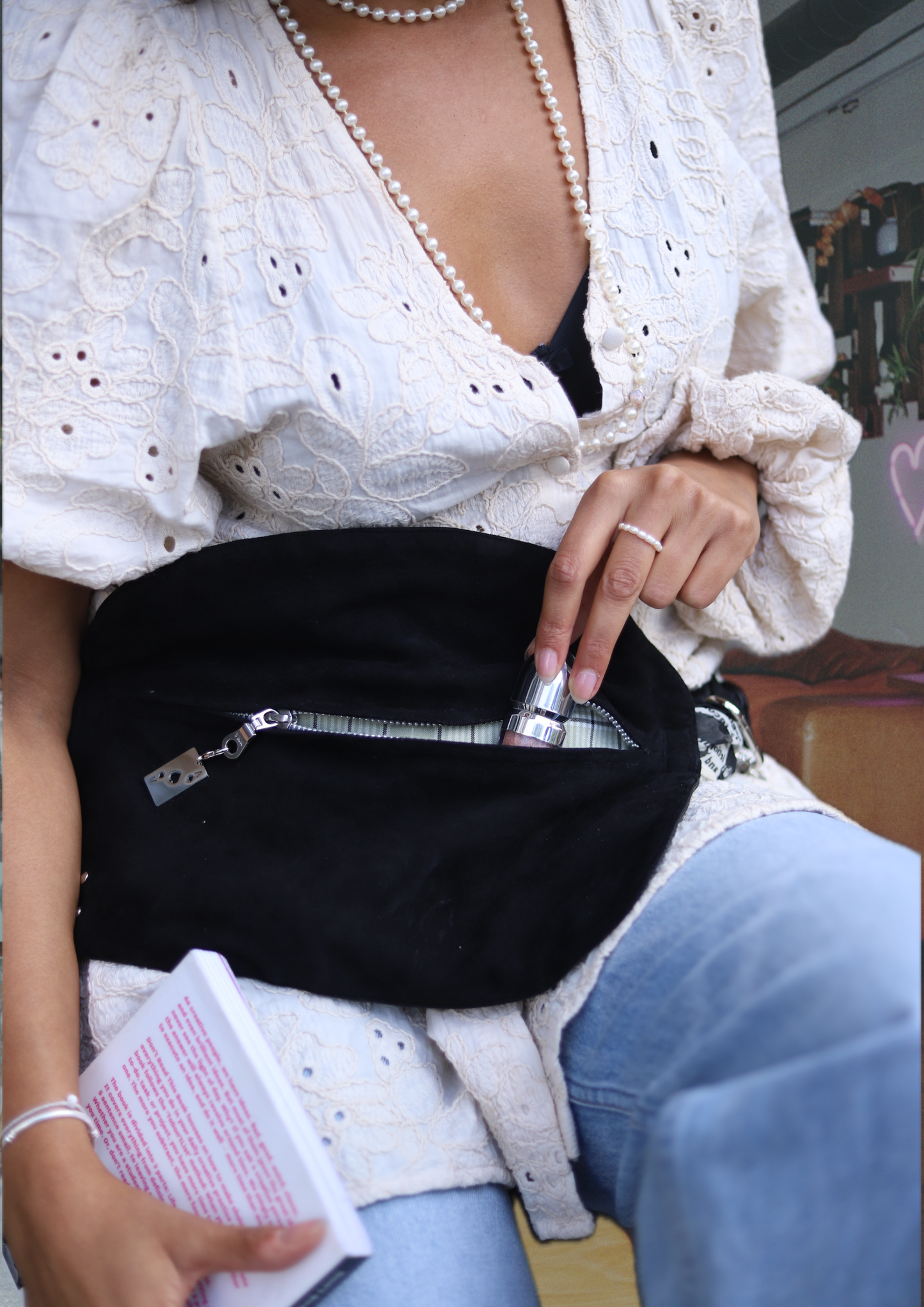 suede leather bag