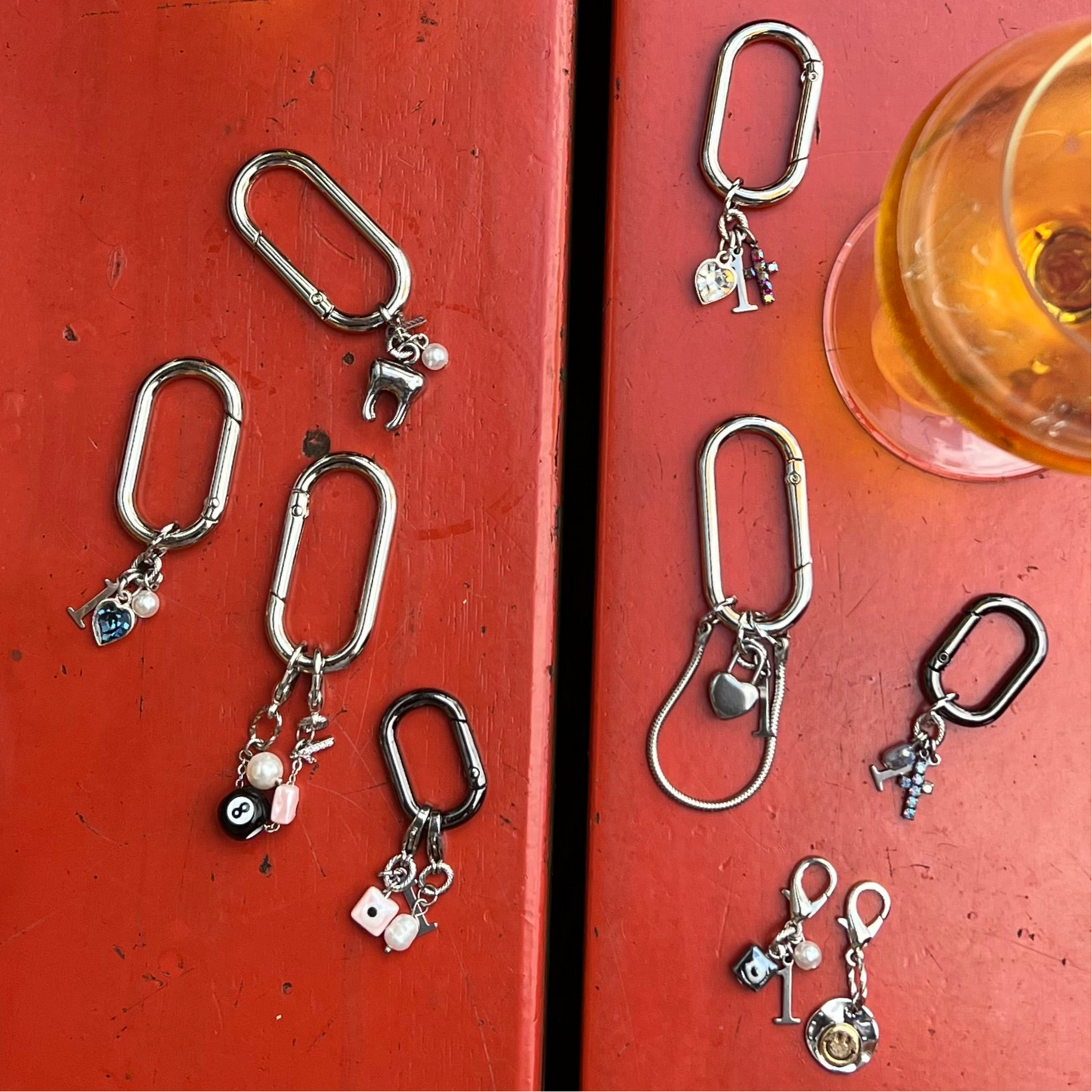keychain heart n cross
